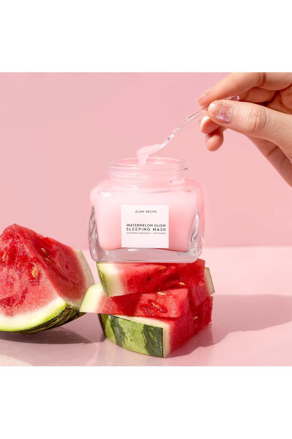 6) Watermelon + AHA Glow Sleeping Mask