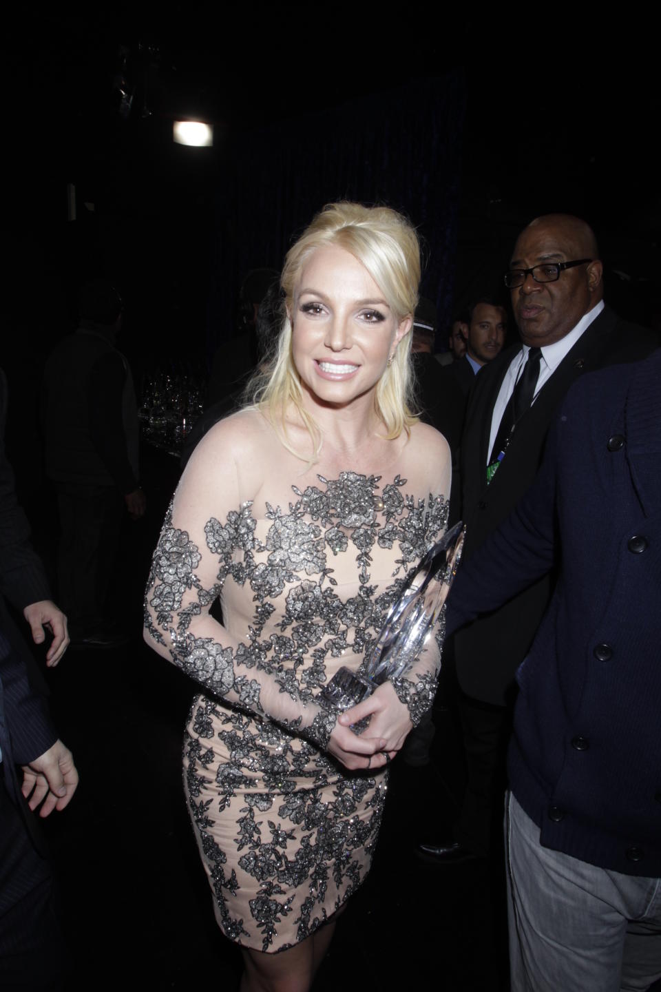 Britney Spears seen backstage at The People's Choice Awards on January 8, 2014 at the Nokia Theatre in Los Angeles, Ca. CBS/Francis Specker /Landov