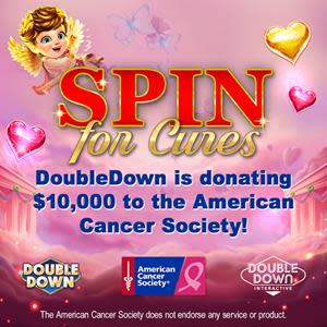 DoubleDown is donating $10,000 to the American Cancer Society!