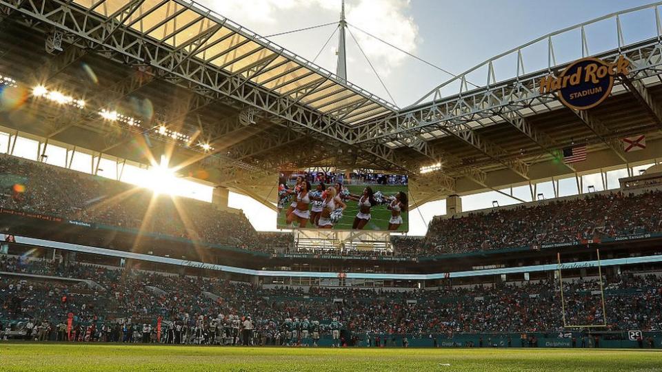 Una vista del Hard Rock Stadium