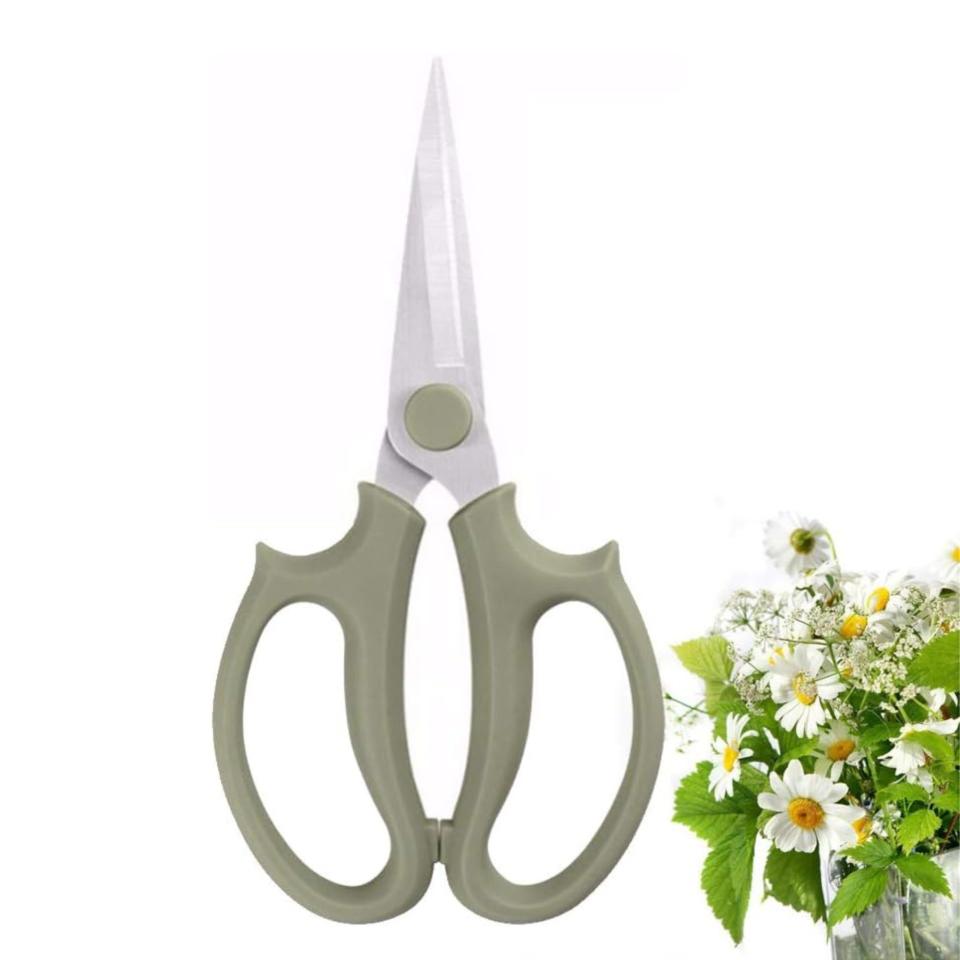 Sage green flower scissors