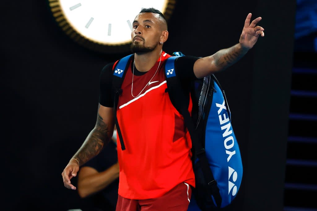 Nick Kyrgios has provoked mixed feelings with his doubles run (Hamish Blair/AP) (AP)