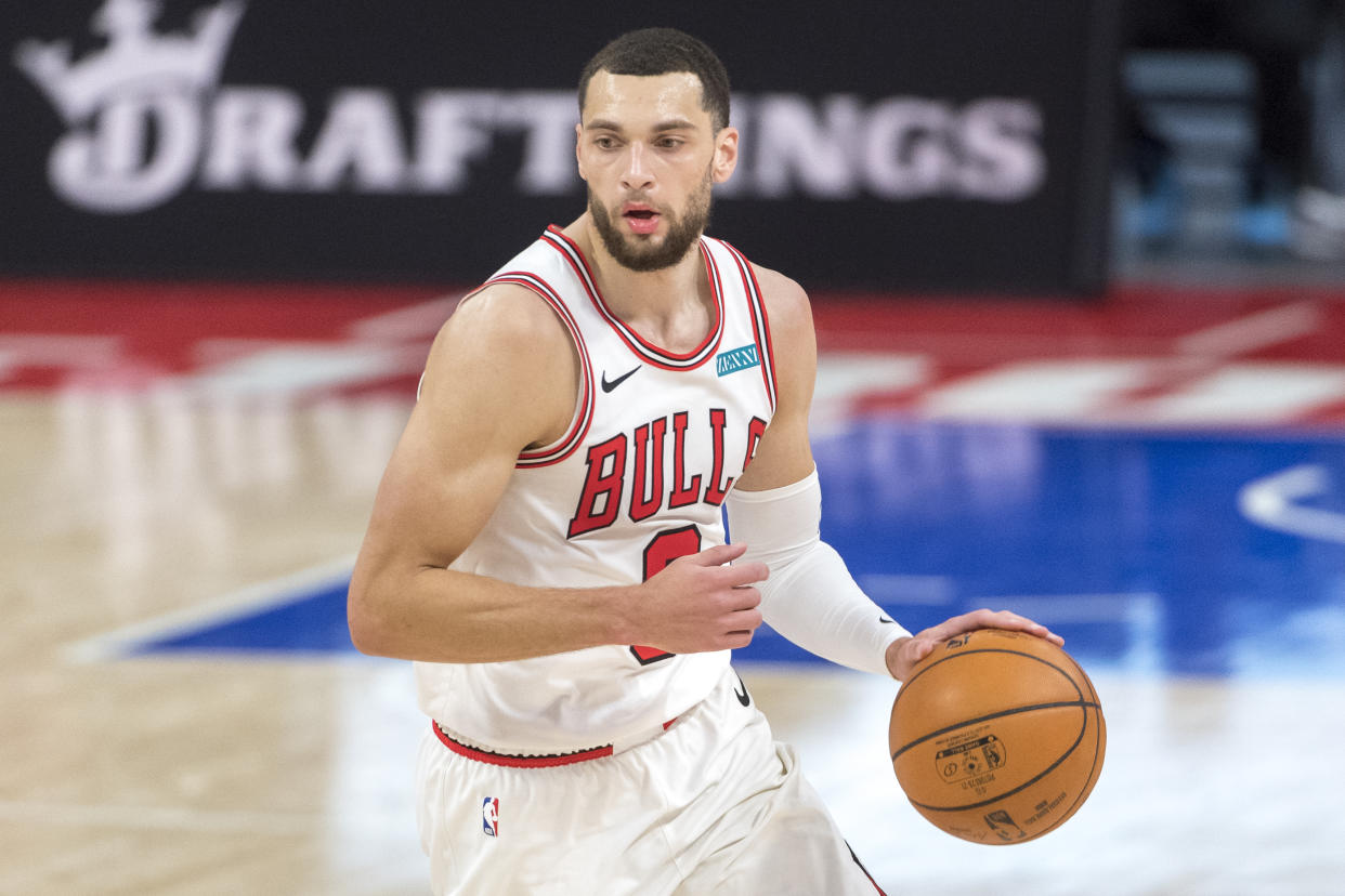 Zach LaVine is everything Ben Simmons isn't as an NBA player. (Nic Antaya/Getty Images)