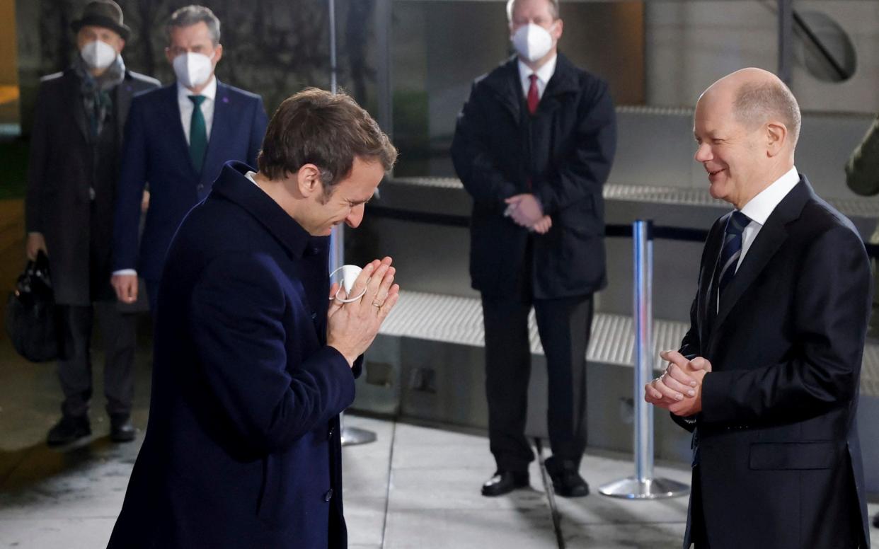 Emmanuel Macron to hold talks with Vladimir Putin as he stresses need to de-escalate Ukraine crisis - Michele Tantussi /pool reuters 