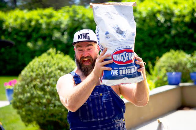<p>Courtesy of Kingsford</p> Jason Kelce is partnering with Kingsford