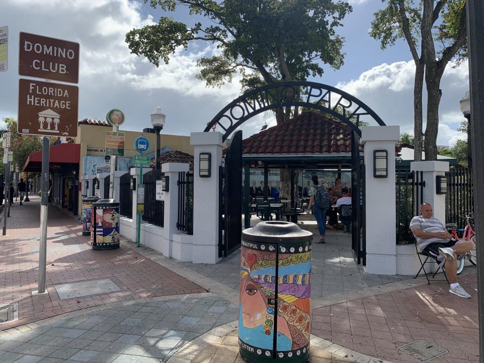 Domino Park in the Little Havana section of Miami, FL on Feb. 24, 2020. (Caitlin Dickson/Yahoo News)