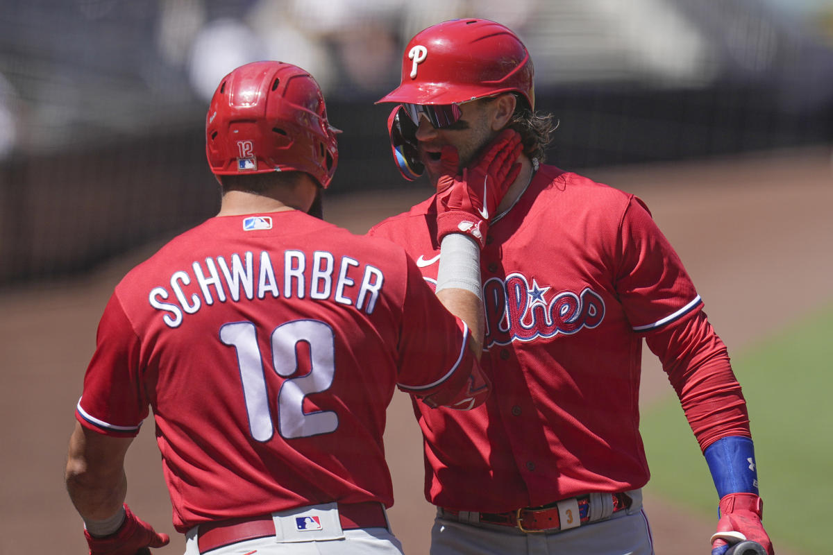 Schwarber hits homer, sac fly in 12th as Phillies beat Padres, The Latest  from WDEL Sports