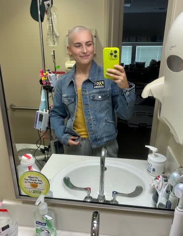 <p>Mackenzie Paul </p> Mackenzie Paul during chemotherapy.