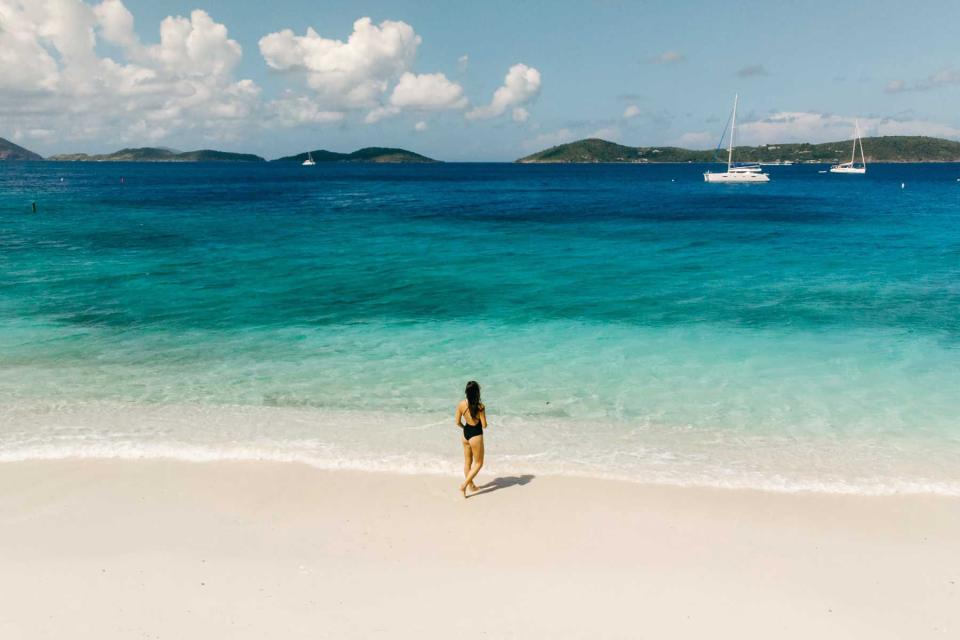 <p>Meredith Zimmerman</p> Looking out over Salomon Bay, on St. John, in the U.S. Virgin Islands.