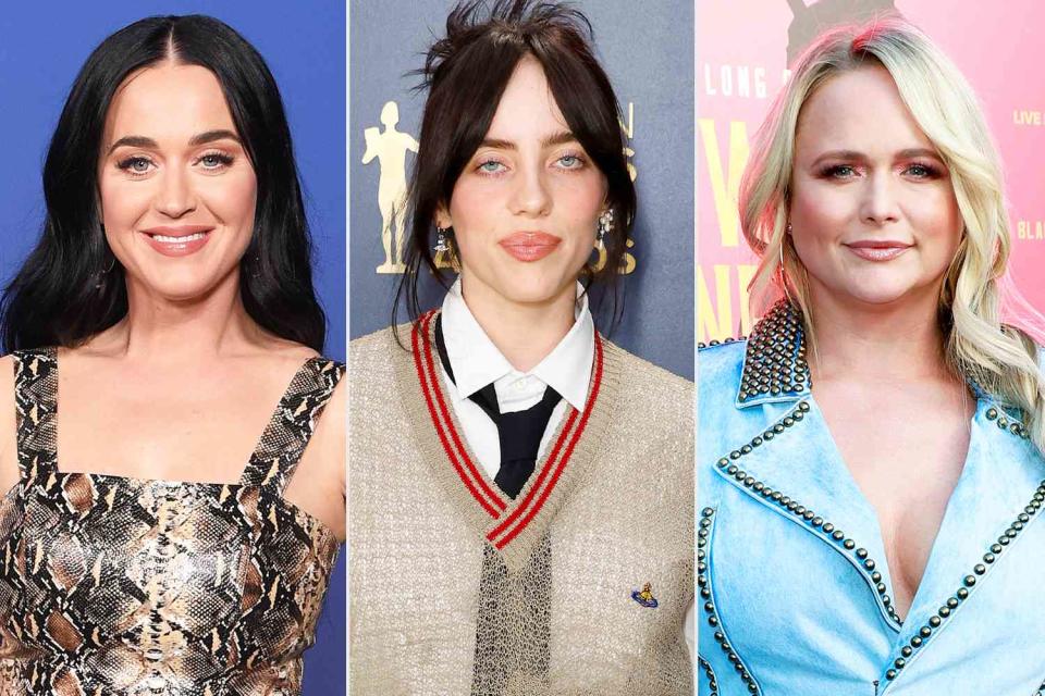 <p>ABC via Getty; Emma McIntyre/Getty; Frazer Harrison/Getty</p> Katy Perry, Billie Eilish and Miranda Lambert