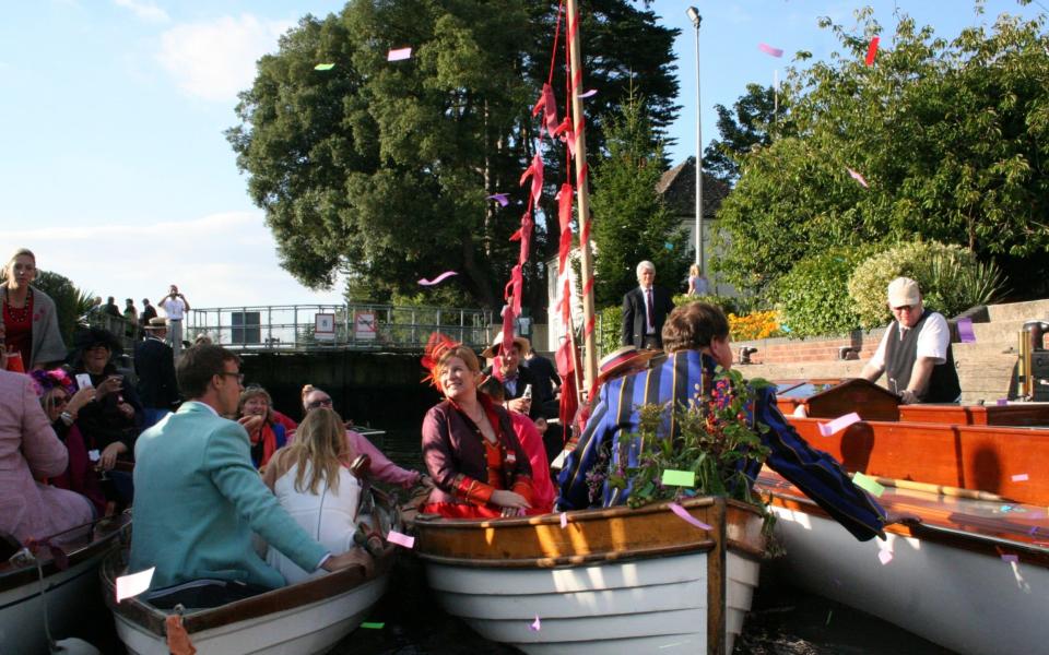 Jay and Charlotte ­Parratt's regatta-themed wedding