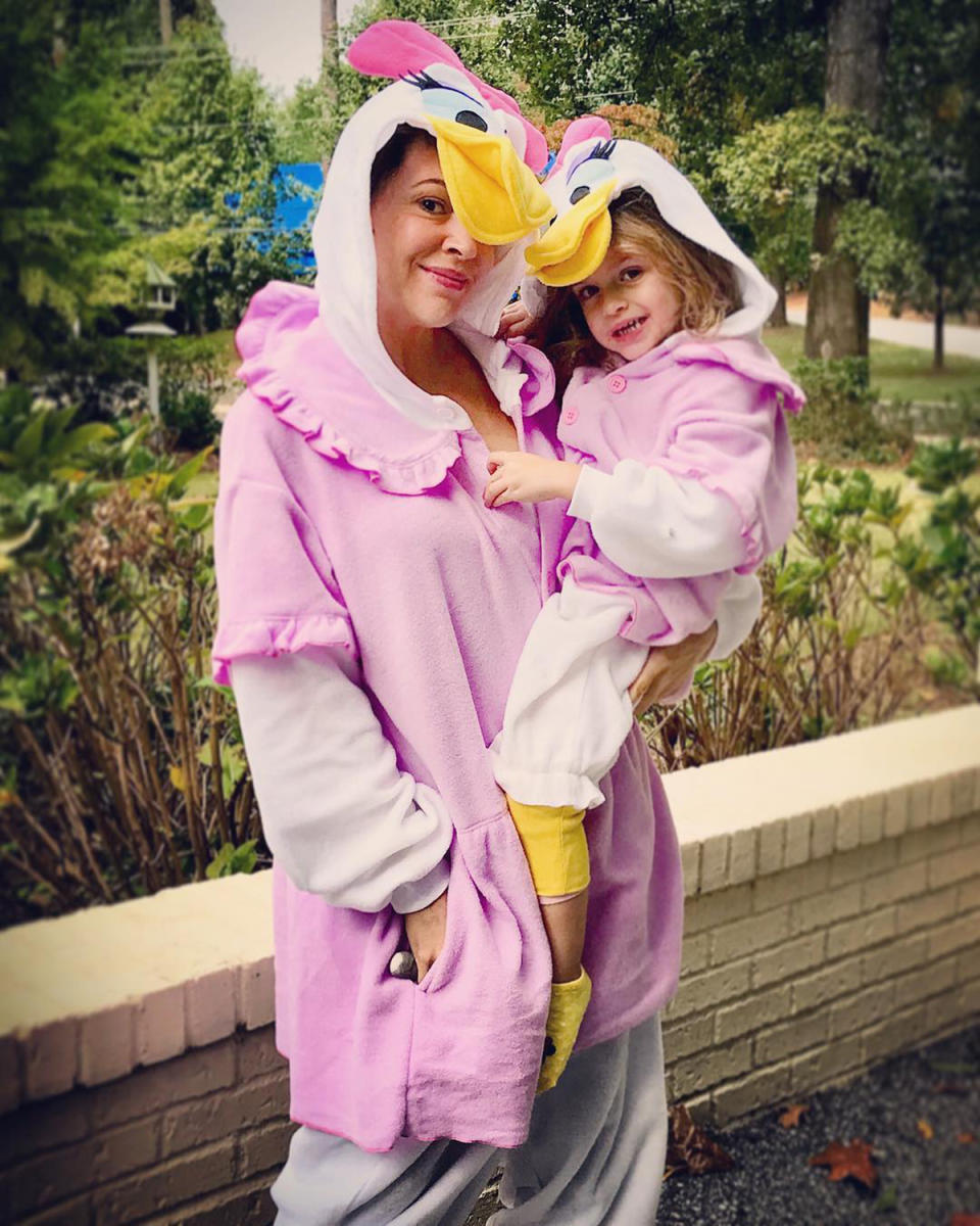 Alyssa Milano and Her Daughter's Daisy Duck Costume