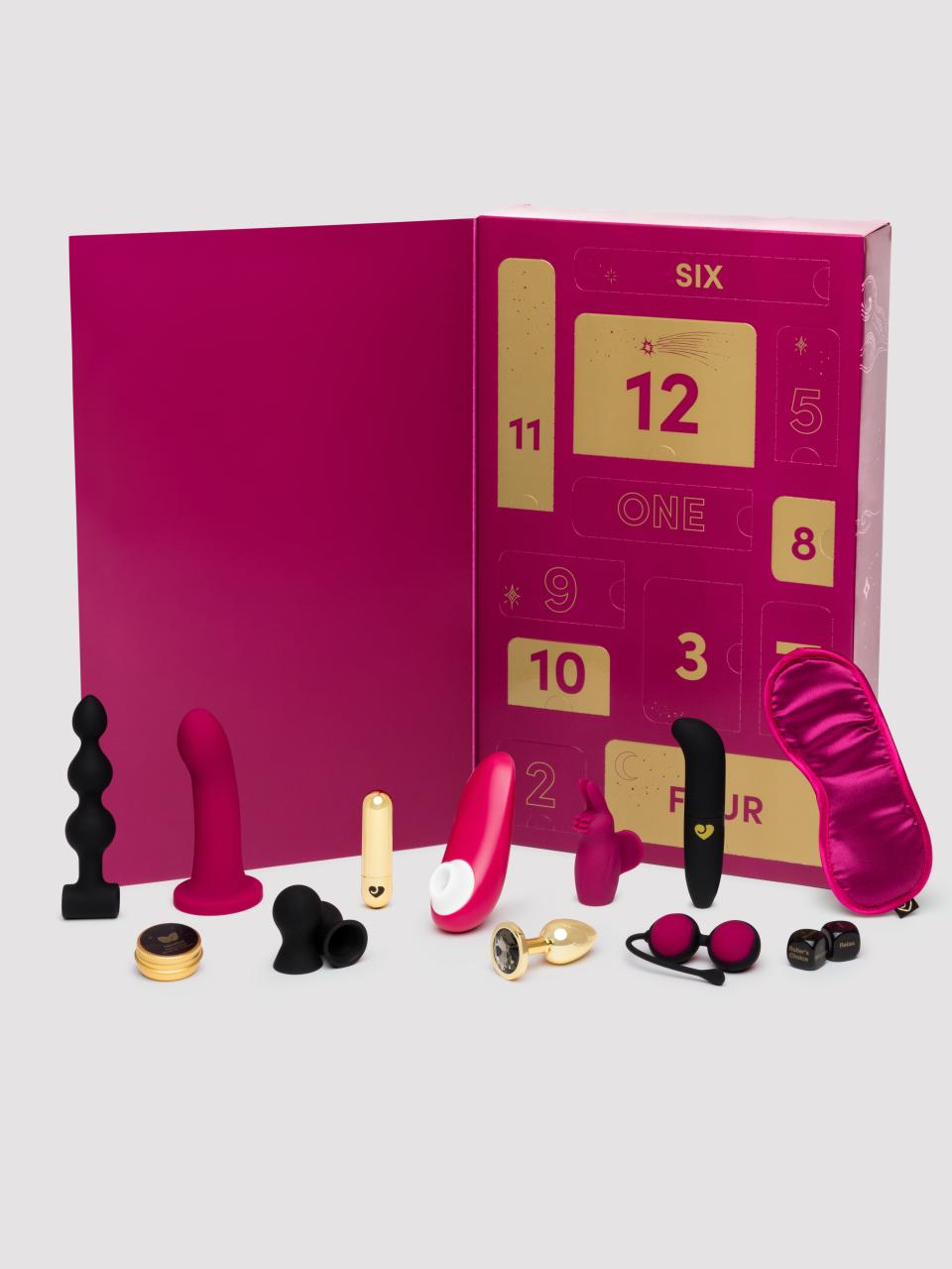 Lovehoney X Womanizer 12 Days of Play Sex Toy Advent Calendar, Pink, hi-res