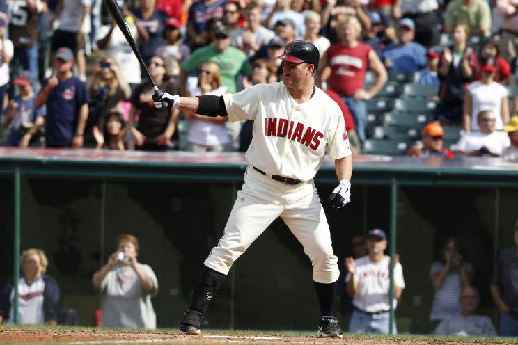 Jim Thome's numbers should get him into the Hall of Fame eventually. (Getty Images/David Maxwell)