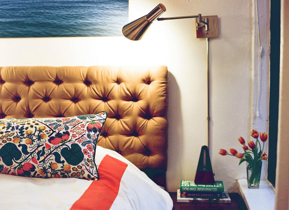 <body> <p>A DIY diamond-tufted headboard can be quite the undertaking, but you can simplify the process with this genius trick: Use pegboard instead of <a rel="nofollow noopener" href=" http://www.bobvila.com/slideshow/be-it-ever-so-humble-12-amazing-things-made-with-plywood-47437?bv=yahoo" target="_blank" data-ylk="slk:plywood;elm:context_link;itc:0;sec:content-canvas" class="link ">plywood</a>. The premade holes will make assembly so much easier, saving you energy (and a little sanity!) that would have been spent drilling holes in the wood. Although it's a time-consuming project, the final finish will add a luxe look to any bedroom. </p> <p><strong>Related: <a rel="nofollow noopener" href=" http://www.bobvila.com/slideshow/10-ways-to-give-furniture-a-fast-facelift-49358?bv=yahoo" target="_blank" data-ylk="slk:10 Ways to Give Furniture a Fast Facelift;elm:context_link;itc:0;sec:content-canvas" class="link ">10 Ways to Give Furniture a Fast Facelift</a> </strong> </p> </body>