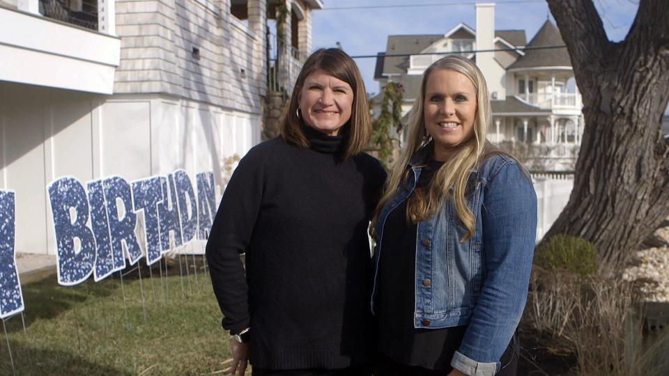 Tara Collinson and Michelle Honauer own Yippee! Yard Cards, a Manasquan-based business launched in August of 2020 that specializes in customized yard signs