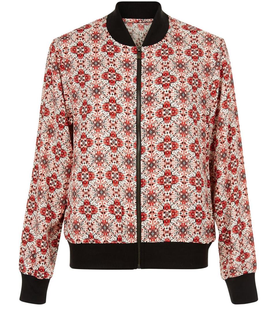 Red Tile Bomber Jacket