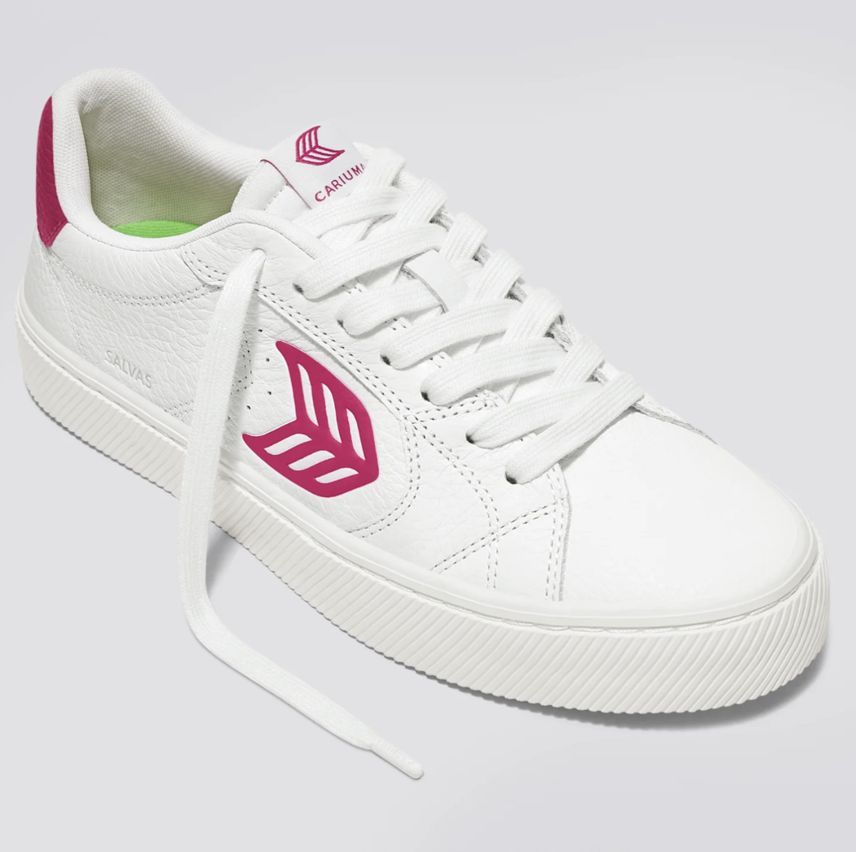 <p><a href="https://go.redirectingat.com?id=74968X1596630&url=https%3A%2F%2Fwww.cariuma.com%2Fproducts%2Fsalvas-white-premium-leather-jazzy-pink-logo-sneaker-women&sref=https%3A%2F%2Fwww.prevention.com%2Fbeauty%2Fstyle%2Fa60479941%2Fbrooke-shields-cariuma-sneakers%2F" rel="nofollow noopener" target="_blank" data-ylk="slk:Shop Now;elm:context_link;itc:0;sec:content-canvas" class="link rapid-noclick-resp">Shop Now</a></p><p>Salvas</p><p>cariuma.com</p><p>$139.00</p>