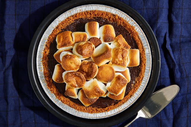 <p>Jennifer Causey / Food Styling by Ali Ramee</p> Grilled S'mores Pie