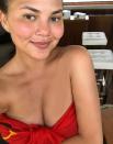 Model Chrissy Teigen ist eine echte Naturschönheit - findet auch ihr Ehemann John Legend! Er postete diesen Schnappschuss seiner Liebsten und schrieb dazu: “Kein Filter nötig!” Wie recht er damit hat… (Bild: Instagram/johnlegend)