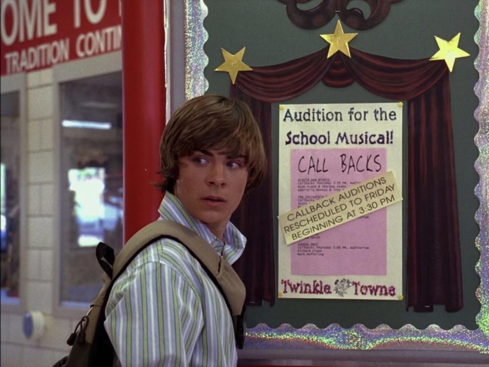 high school musical callbacks bulletin board