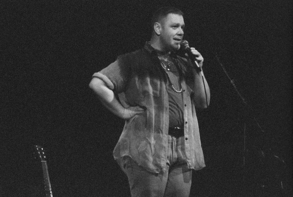 LOS ANGELES, CA - JUNE 26: Steve Bronski of Bronski Beat during solo tour at the House of Blues in Los Angeles, California on June 26, 1996. (Photo by Jim Steinfeldt/Michael Ochs Archives/Getty Images)