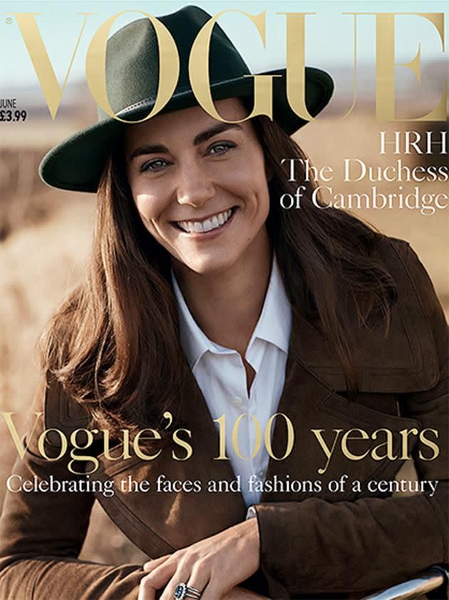 Kate Middleton on Vogue frontcover. Photo: Vogue