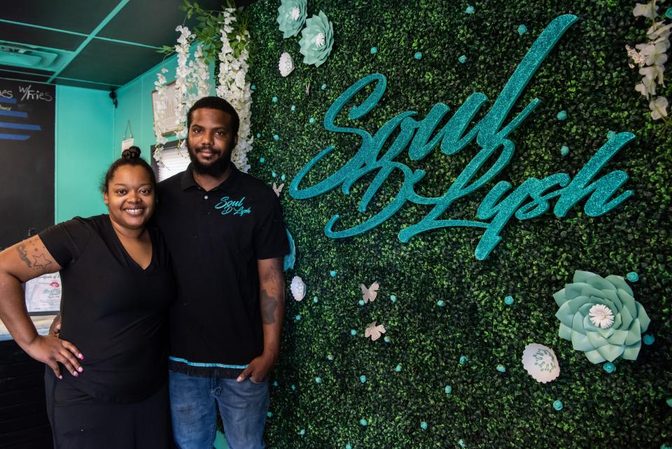 Allysha Holmes and Keith Morris, are the husband and wife team behind Soul D'Lysh, a soul food restaurant that opened in Quakertown, on Sunday, April 10, 2022.