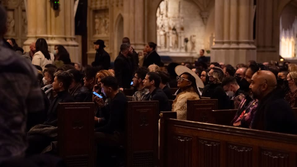 Hundreds of people filled the pews of St. Patrick's Cathedral last week to remember Gentili. - Laura Oliverio/CNN