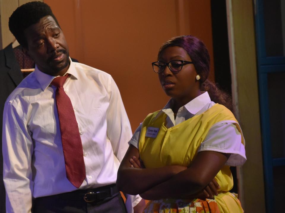 Monte J. Howell anf Tierra Plowden star in Riverside Theatre's production of "The Mountaintop."