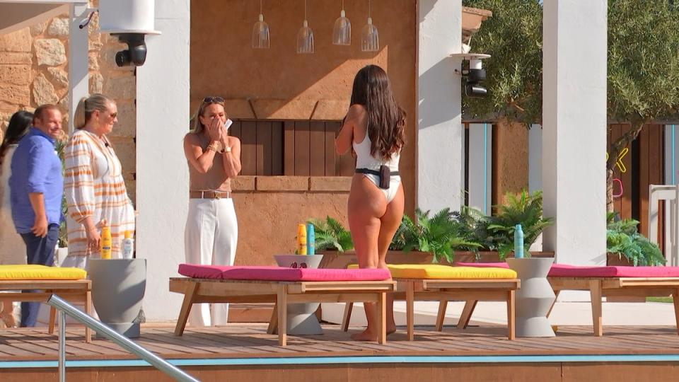 Gemma was visited by her mum Louise in the villa (ITV)
