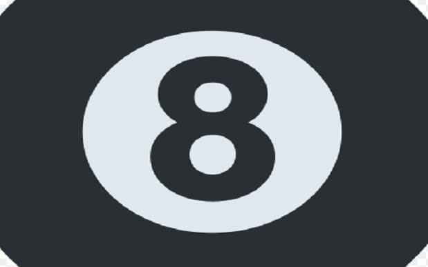 8-Ball emoji on Facebook: What does it mean?  -  Twitter Emoji project / Wikimedia 