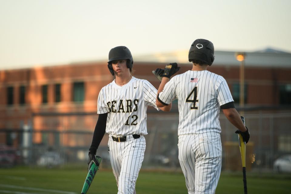 Braylon Lepley (12) had three hits and three RBIs on Tuesday against Lumberton.