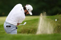 Hayden Buckley hits on the seventh hole during the second round of the U.S. Open golf tournament at The Country Club, Friday, June 17, 2022, in Brookline, Mass. (AP Photo/Julio Cortez)