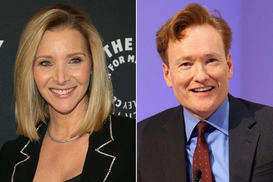 <p>getty (2)</p> Lisa Kudrow and Conan O