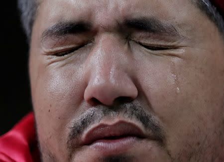 Soccer Football - World Cup - Group G - Tunisia vs England - Volgograd Arena, Volgograd, Russia - June 18, 2018 Tunisia fan looks dejected after England's Harry Kane (not pictured) scored their second goal REUTERS/Ueslei Marcelino