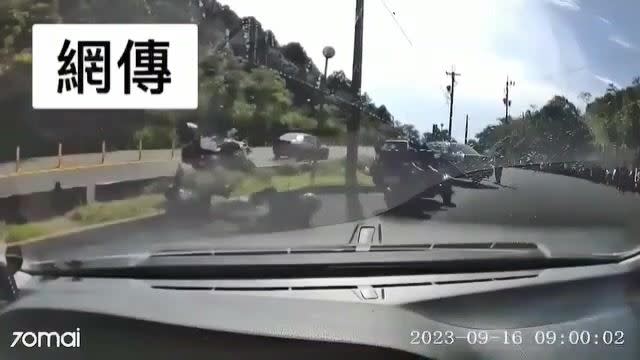 網傳陳男的行車紀錄器影像。（圖／翻攝畫面）