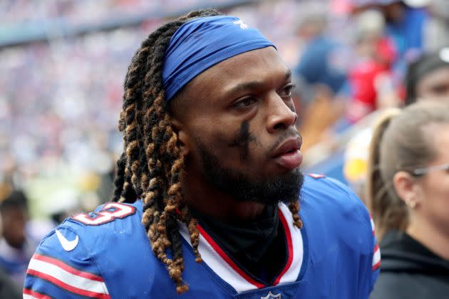 See Buffalo Bills Honor Damar Hamlin With Ceremony, Opening Kickoff TD –  Rolling Stone