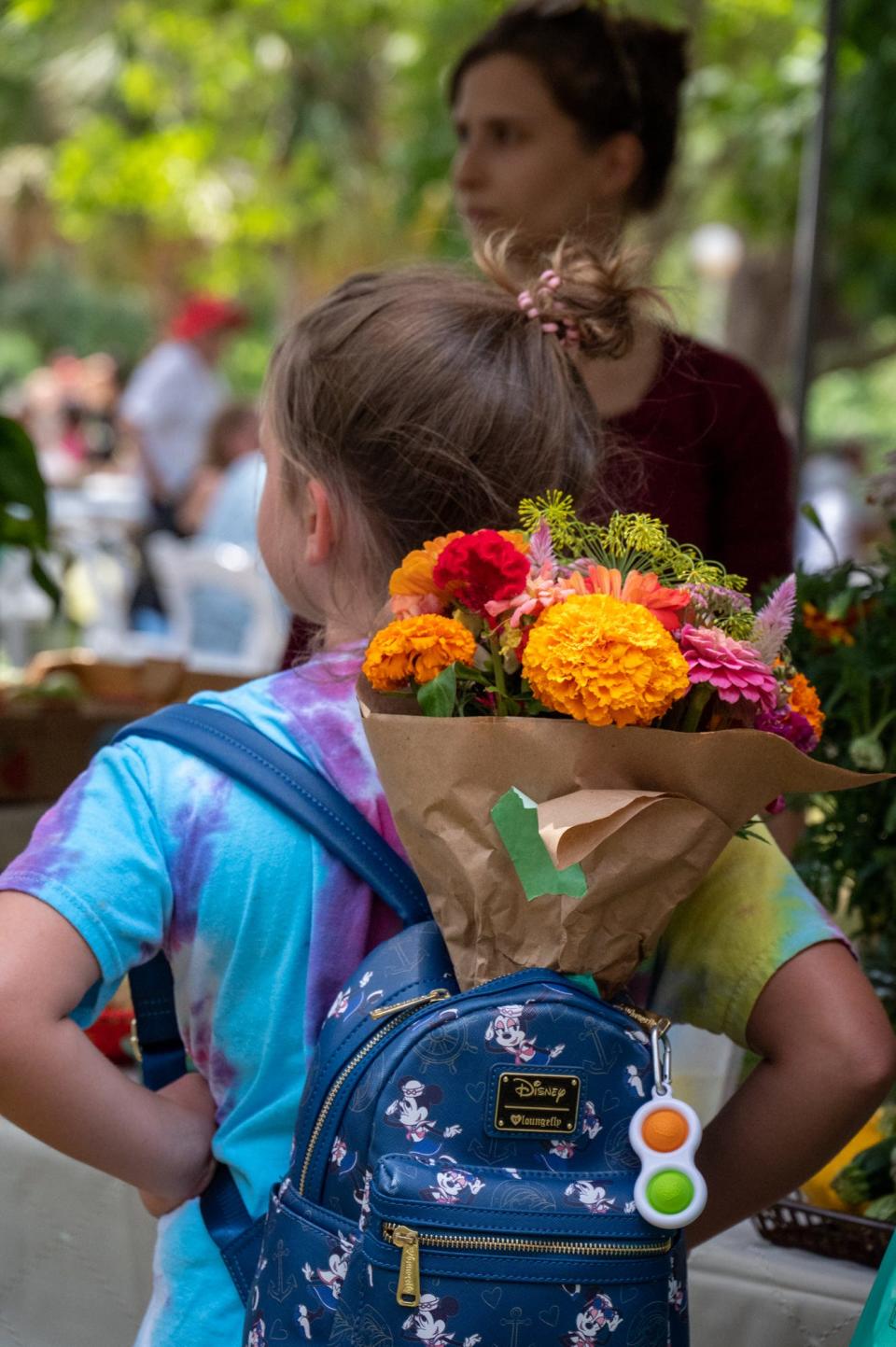 Homegrown bouquets were part of the fun at the 2021 Tomato Feastival.