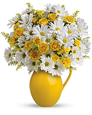 <p><a href="https://go.redirectingat.com?id=74968X1596630&url=https%3A%2F%2Fwww.teleflora.com%2Fflower-arrangement%2Ftelefloras-sunny-day-pitcher-of-daisies%3FprodID%3DP_T139-1A%26skuId%3DT139-1A&sref=https%3A%2F%2Fwww.veranda.com%2Fshopping%2Fg43401836%2Fbest-flowers-for-mothers-day%2F" rel="nofollow noopener" target="_blank" data-ylk="slk:Shop Now;elm:context_link;itc:0;sec:content-canvas" class="link rapid-noclick-resp">Shop Now</a></p><p>Teleflora's Sunny Day Pitcher of Daisies</p><p>teleflora.com</p><p>$69.99</p>