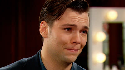  RJ (Joshua Hoffmann) gets emotional on The Bold and the Beautiful. 