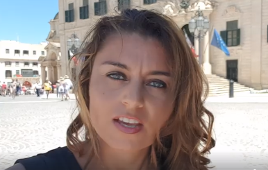 Susanna Ceccardi made the claims in front of the Prime Minister of Malta's residence: Susanna Ceccardi made the claims in front of the Prime Minister of Malta's residence