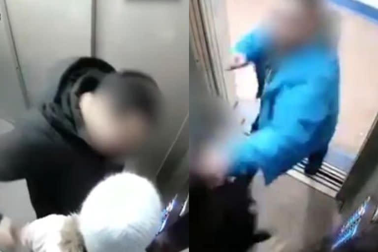 El estremecedor momento en el que una joven sufre un intento de abuso en el interior de un ascensor