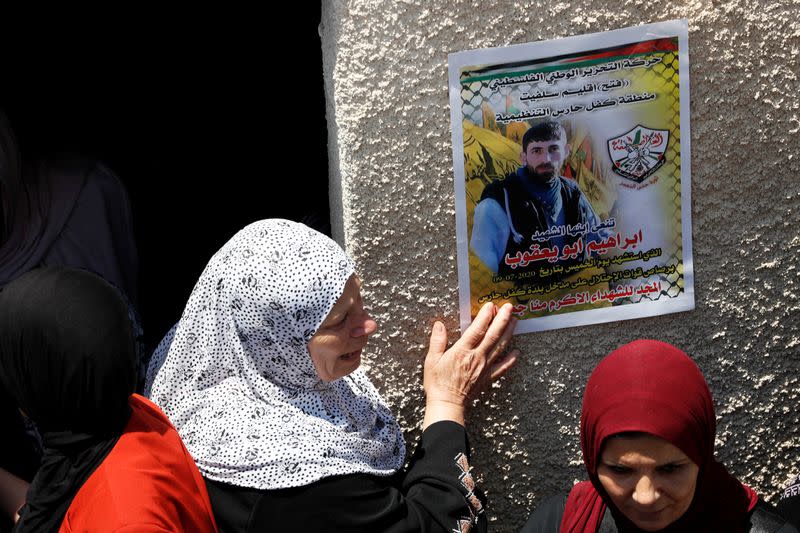 Funeral of a Palestinian man killed in the?Israeli-occupied West Bank