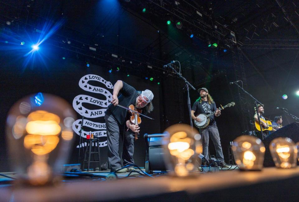 Trampled by Turtles performs at the Stagecoach Country Music Festival.