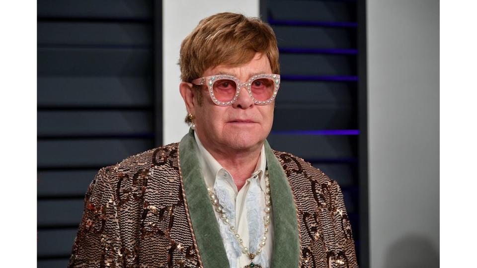 Elton John attends the 2019 Vanity Fair Oscar Party hosted by Radhika Jones at Wallis Annenberg Center for the Performing Arts on February 24, 2019 in Beverly Hills, California.  (Photo by Dia Dipasupil/Getty Images)