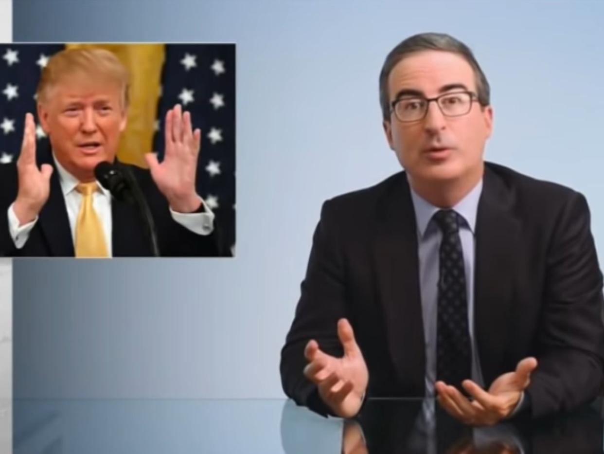 John Oliver addresses Trump's potential refusal to concede the election on 'Last Week Tonight' (HBO)