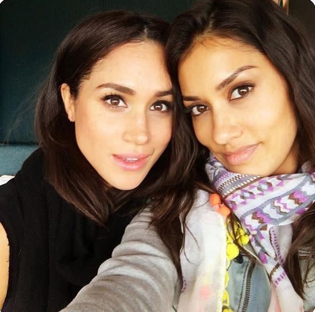 Janina Gavankar has revealed the reason she was barely recognised at pal Meghan Markle’s wedding to Prince Harry. Source: Instagram/meghanmarkle