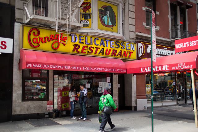 <p>Kevin Hagen/Getty</p> Carnegie Deli