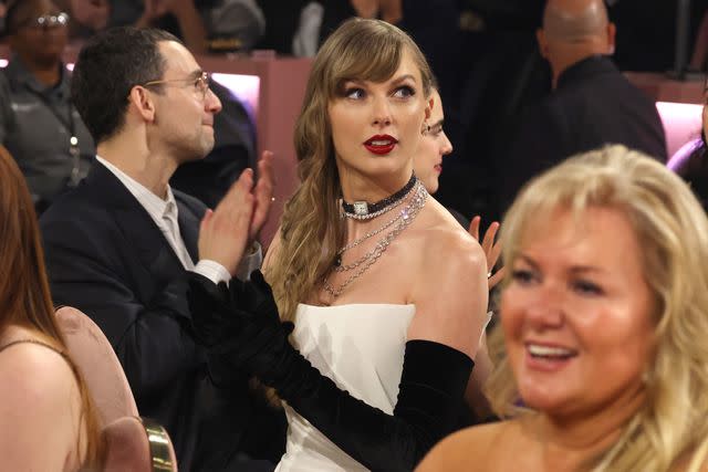 <p>Kevin Mazur/Getty</p> Jack Antonoff and Taylor Swift